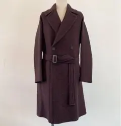 新品 hevo BRINDISI イーヴォ ダブル ベルテッドコート 44 茶系