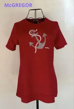 未使用品【McGREGOR】 半袖カットソー　アンカープリント　コットン　M