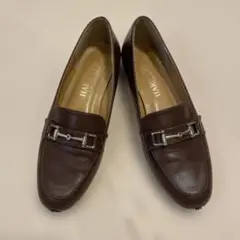 HARUTA ブラウン ローファー 金具付き
