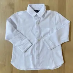 COMME CA ISM キッズ 長袖ポロシャツ 100 ホワイト