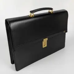 【美品】 ダンヒル ビジネスバッグ ブリーフケース ブラック レザー