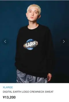 XLARGE DIGITAL EARTH LOGO CREWNECK SWEAT