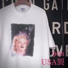 90s USA製 マリリンモンロー ヘインズ Tシャツ XL ヴィンテージ古着