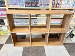 MUJI無印良品　スタッキングシェルフ3段×2列　ウォールナット材
