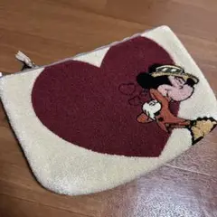 ミッキーマウス ハートデザインポーチ【未使用】