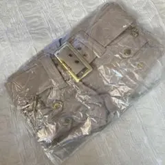 ベージュ ベルト付きショートパンツ 新品タグ付き