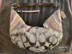 COACHソーホーシグネチャーステッチド ラージ ホーボー
