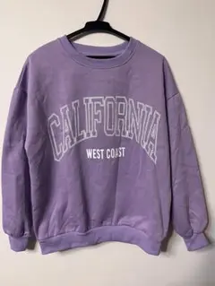 【美品‼️】カリフォルニア ロゴ　スウェット　トレーナー　パープル