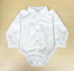 ロンパース　ホワイト 長袖シャツ 6-9M 美品