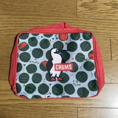 CHUMS スイカ柄ポーチ 赤
