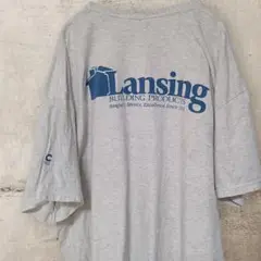 GILDAN 古着 Lansing オーバーサイズ ロゴ バックプリント
