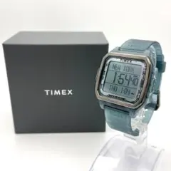 TIMEX コマンドアーバン クリアブルー デジタル腕時計 新品電池