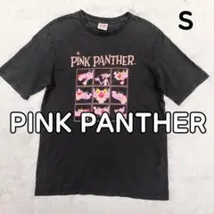 GU × ピンクパンサー Tシャツ 半袖 黒色 メンズ Sサイズ