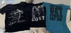 レディース半袖Tシャツまとめ売りLサイズ3枚
