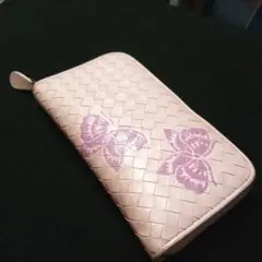BOTTEGA VENETA 蝶ラウンドファスナー長財布