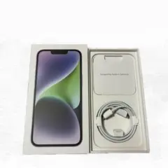 Apple iPhone14 箱のみ　付属品あり　パープル　128G 美品