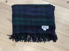 johnstons 大判 カシミヤストール ブラックウォッチ