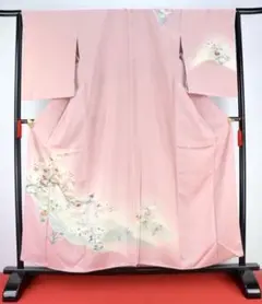 【訪問着】梅の花と金箔