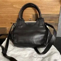 保存袋付き Yohji yamamoto ガマ口 2wayバッグ