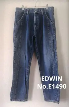 EDWIN/No.E1490 サイドバータック ワイド テーパード(Lsize)