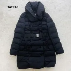 極美品 タトラス ダウン コート アゴーニャ ベルト付き ブラック