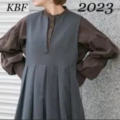KBF アーバンリサーチ　ダブルスリーブギャザーシャツ パフスリーブ茶色　909