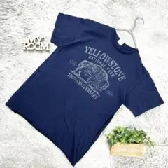 YELLOWSTONE 150周年記念Tシャツ（L~XLサイズ相当）ネイビー系