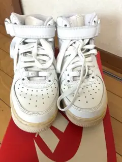 【Nike Air Force 1 】レディースホワイト ハイカットスニーカー