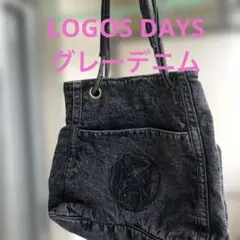 LOGOS DAYS デニムトートバッグ　グレー