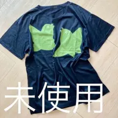 【未使用】有松絞り Tシャツ 千鳥 綿100% 緑 黒 日本製