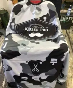 カットクロス ケープ 迷彩 barber
