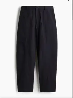 h&m ワイドパンツ　サイズ32 ネイビー　コットン
