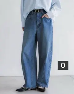 crewre ソフトカーヴィーデニムパンツ washedblue 0 ボトムス