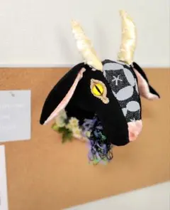【黒ヤギさんの壁飾り】ぬいぐるみ