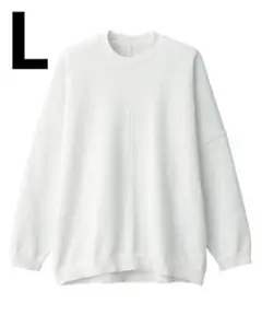 MUJI Labo 乾きやすいニットプルオーバー 白 Lサイズ