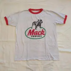 【鬼フェード】90s USA製 マックトラック ブルドッグ Tシャツ XL 黒 鬼フェード】90s USA製 マックトラック ブルドッグ Tシャツ XL