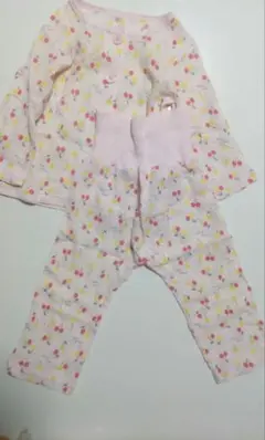 チェリー柄 ベビーパジャマ 90cm