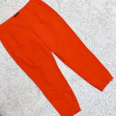《 TROUVE 》サイズ10 テーパード丈パンツ レッド 裾ファスナー 古着
