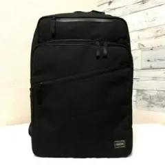 新品同様✨現行タグ ポーター ハイブリッド リュック 2層 A4可 ブラック