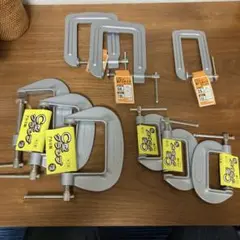 Cクランプ 4種 9個