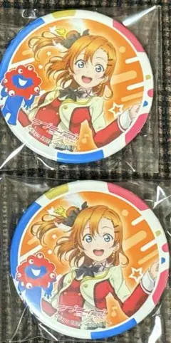 ラブライブ　大阪万博　ミャクミャクコラボ　缶バッジ　μ's 高坂穂乃果