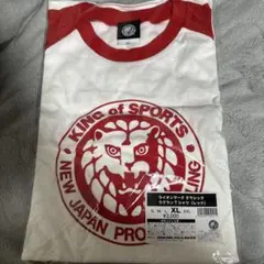 新日本プロレス　ラグランTシャツ　XLサイズ　新品未開封ライオンロゴマーク
