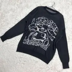 SHIEN✨良品　セーター　地雷系　テディベア　クマ　ブラック　（XL）