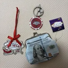 ラスベガス　お土産　キーホルダー　カジノ　コインケース　サンタ　クリスマス
