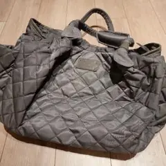 【美品】D'colle グレー キルティング マザーズバッグ