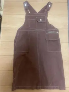 ブラウン オーバーオール サロペット