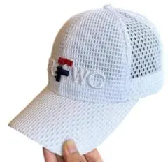 新品未使用 BRWC メッシュGOLFキャップ ホワイト
