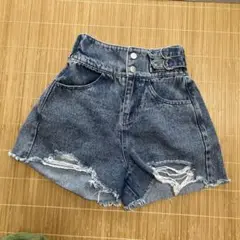 ANAP GIRL ハーフパンツ S ダメージ加工