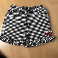 サンリオキャラクター　マイメロ　キティのギンガムチェックパンツ100