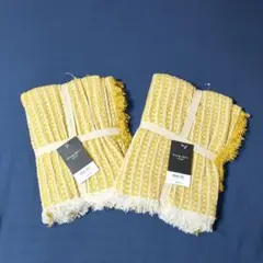 ニトリ　クッションカバー 45✕45 イエロー 2枚セット